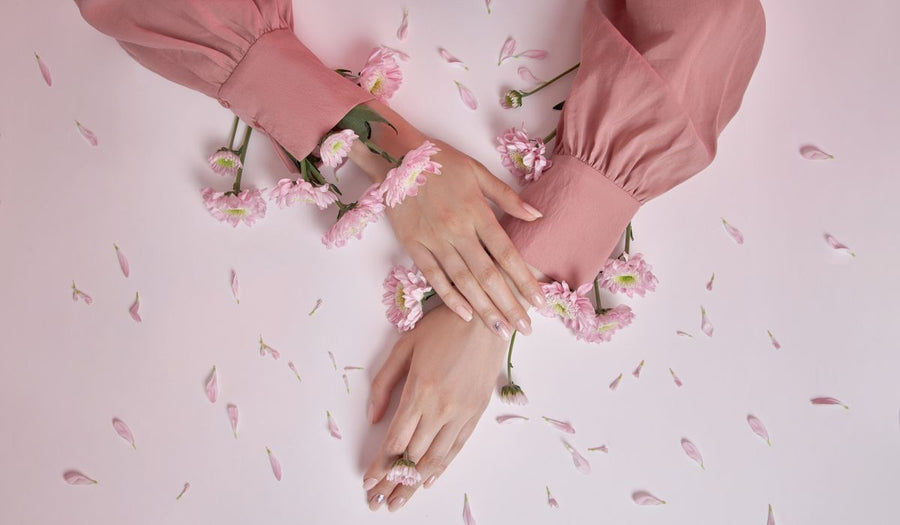 beautiful oung looking hands of a woman 