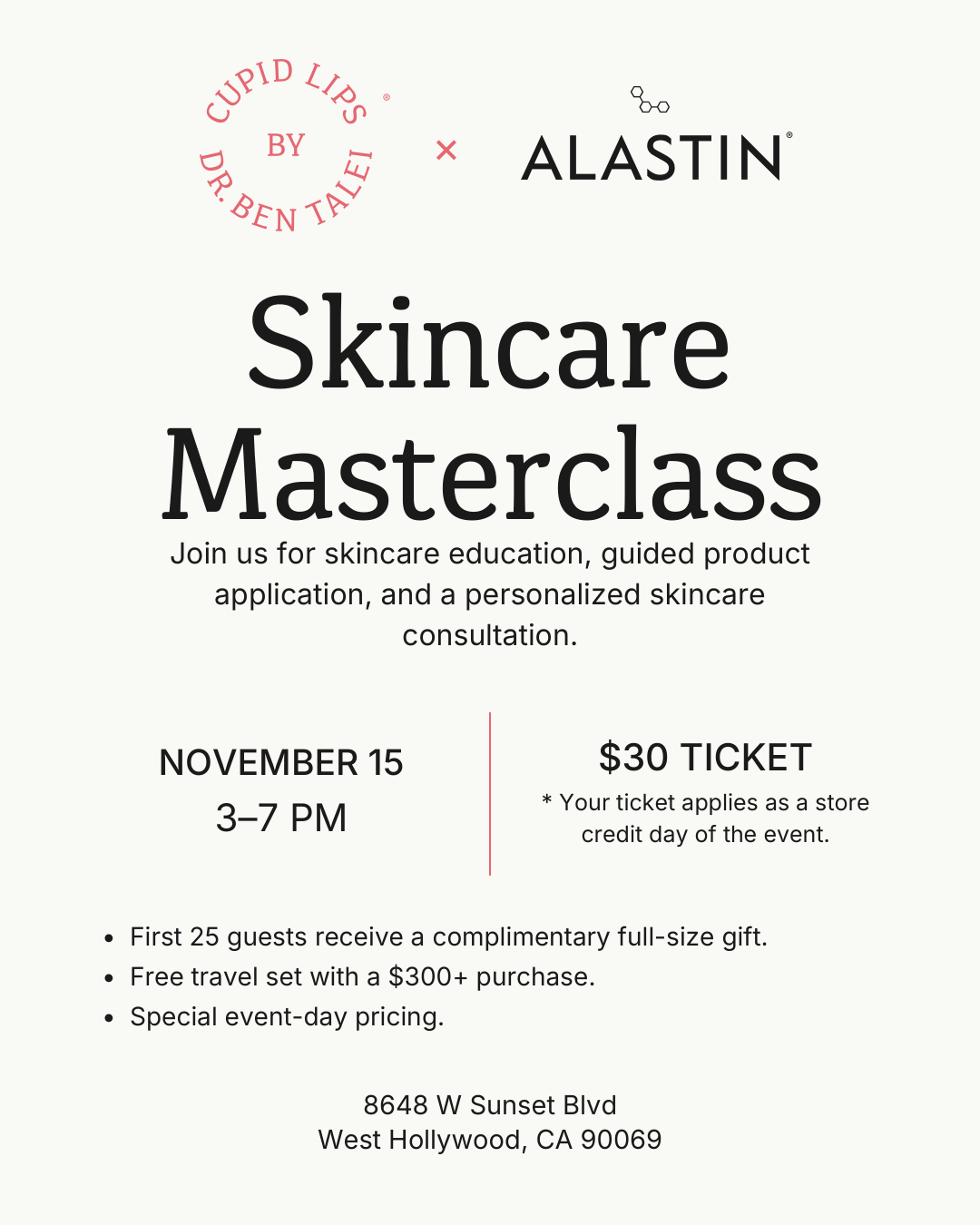 ALASTIN® × Cupid Lips® Skincare Masterclass